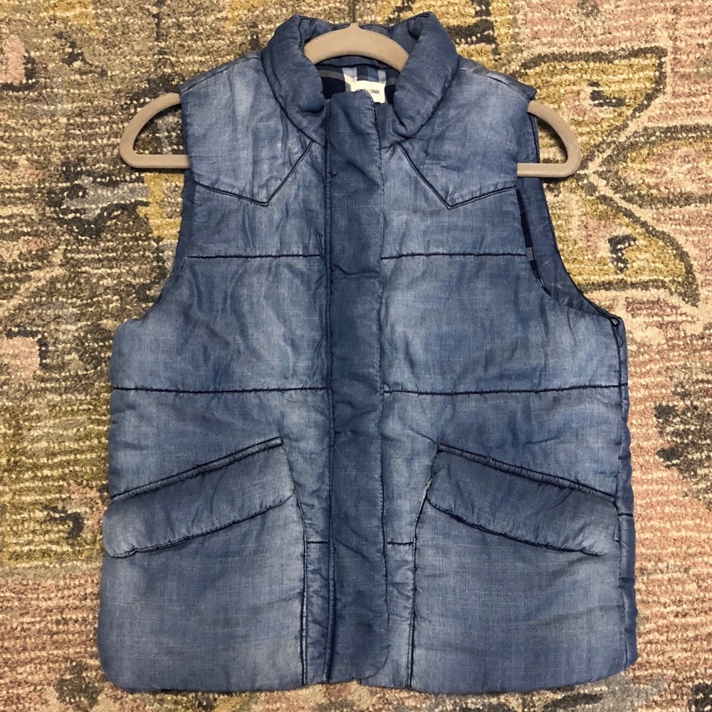 Lined Denim Vest